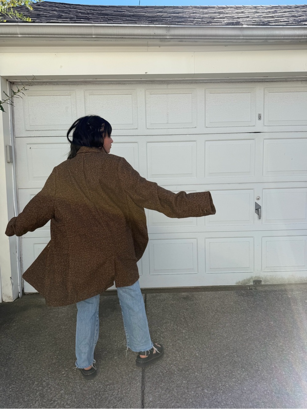 Old Navy Brown Oversized Blazer Jacket